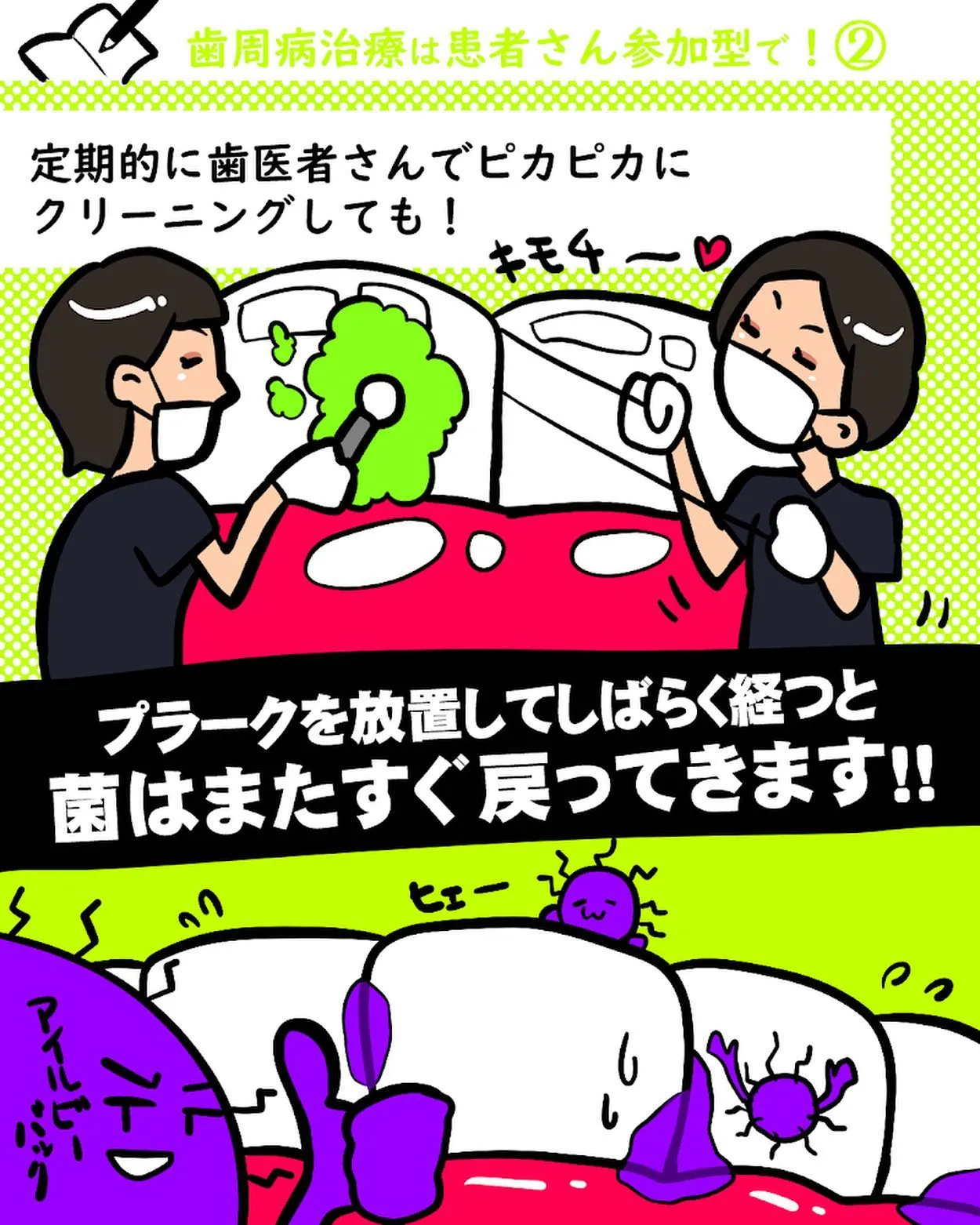 歯周病治療は患者さん参加型で！②