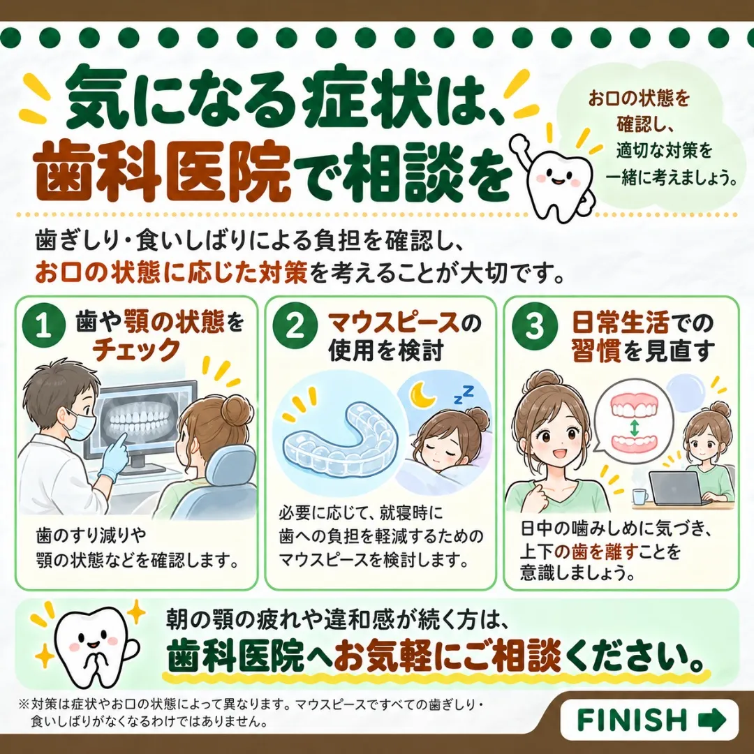 朝起きたとき、顎が疲れていませんか？🦷💭